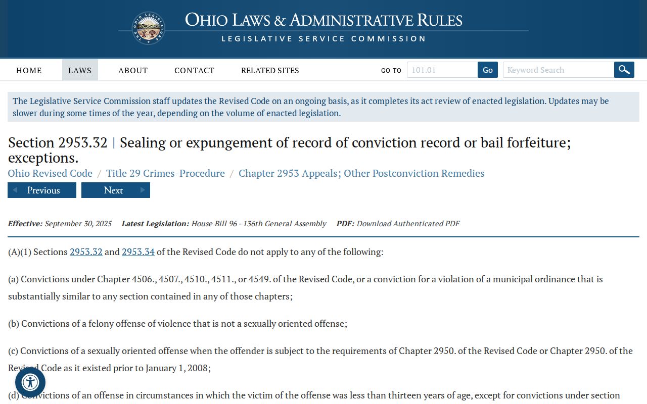 Pike County criminal docket sealing statute